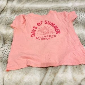 Billabong crop tee. Large. NWOT